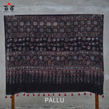 Ajrak Bandhani on Mulmul Cotton Saree