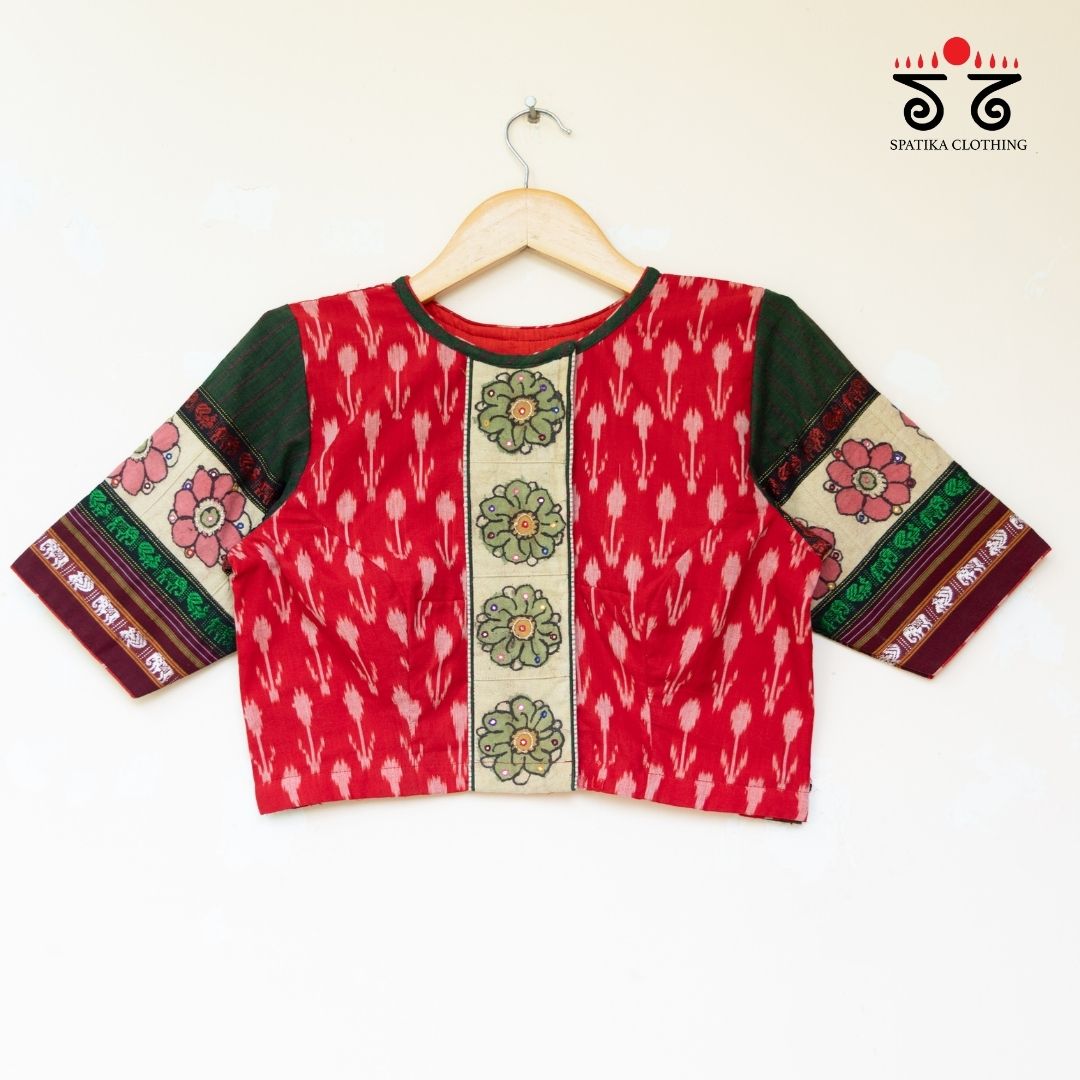 Ikat - Pen Kalamkari Handcrafted Blouse