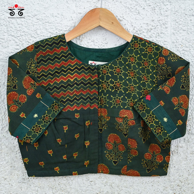 Ajrak Collage Blouse