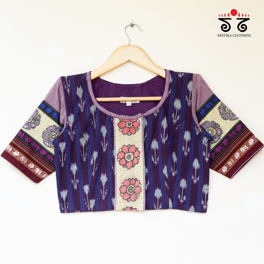 Ikat - Pen Kalamkari Handcrafted Blouse