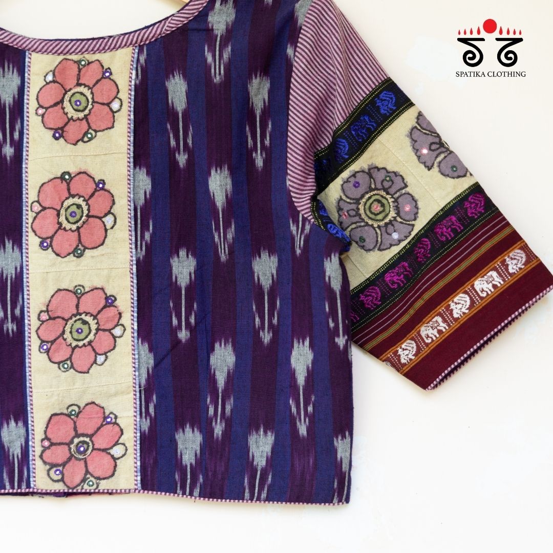 Ikat - Pen Kalamkari Handcrafted Blouse