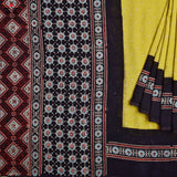 Ajrak Bandhani on Mulmul Cotton Saree