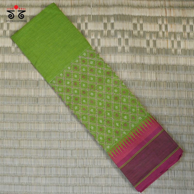 Chettinad Cotton - Banjara Hand Embroidered Blouse Fabric