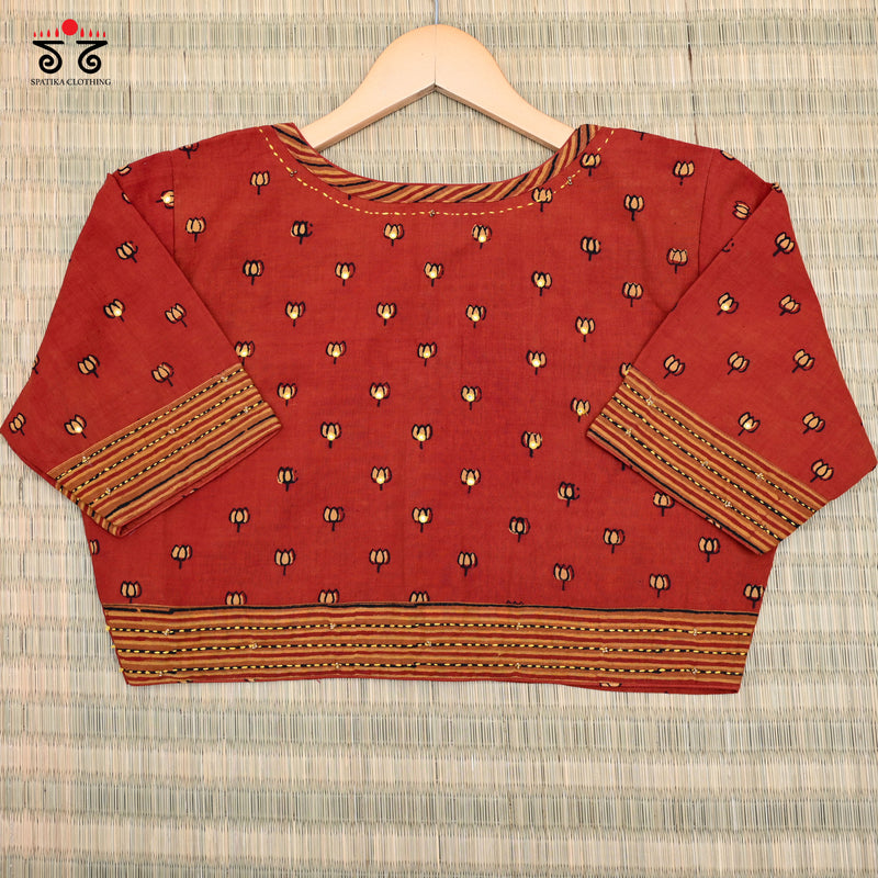 Lotus Ajrak Blouse