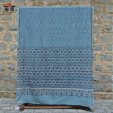 Ajrak on Mulmul Cotton Saree