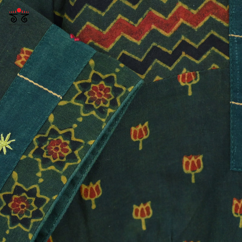 Ajrak Collage Blouse