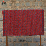 Ajrak on Mulmul Cotton Saree