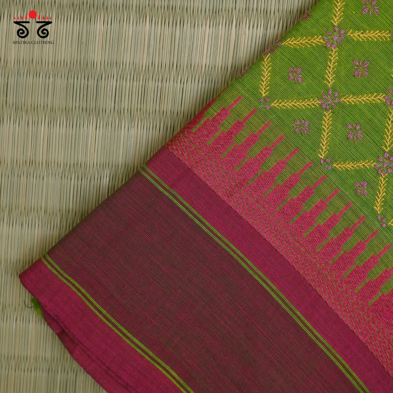 Chettinad Cotton - Banjara Hand Embroidered Blouse Fabric