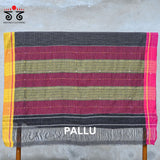 Hand Embroidered Patteda-Anchu saree