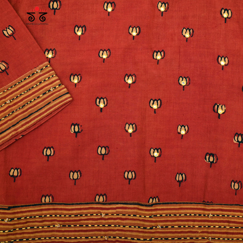Lotus Ajrak Blouse