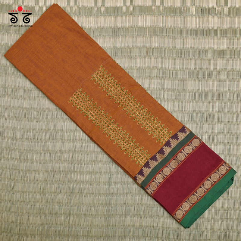 Chettinad Cotton - Banjara Hand Embroidered Blouse Fabric
