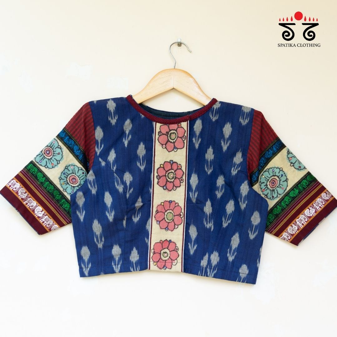 Ikat - Pen Kalamkari Handcrafted Blouse