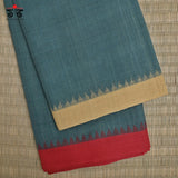 Ponduru Handspun Saree - Ganga Jamuna Border!