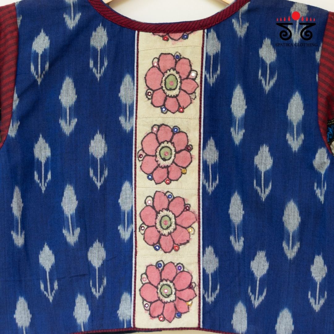 Ikat - Pen Kalamkari Handcrafted Blouse