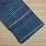 Hand block Print on Chanderi Silk Cotton Saree
