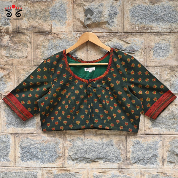 Lotus Ajrak Blouse