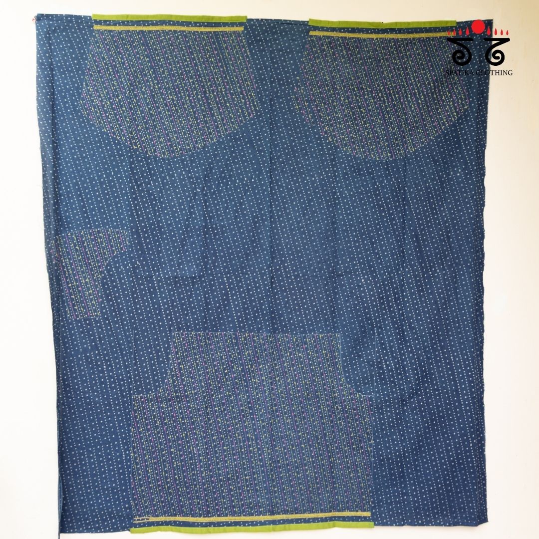 Banjara Handembroiderd Cotton Blouse Fabric