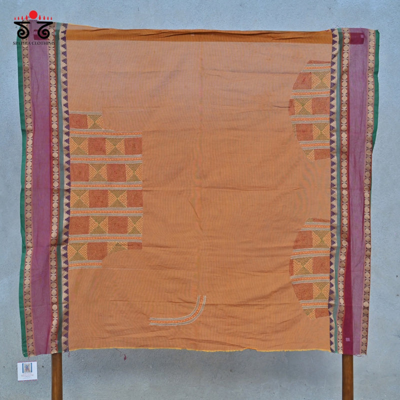 Chettinad Cotton - Banjara Hand Embroidered Blouse Fabric