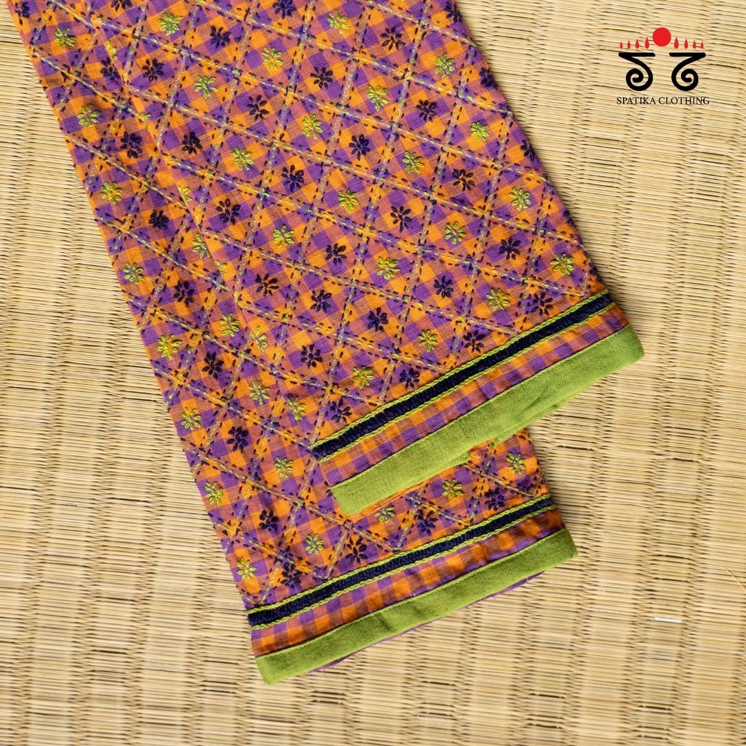 Banjara Handembroiderd Cotton Blouse Fabric