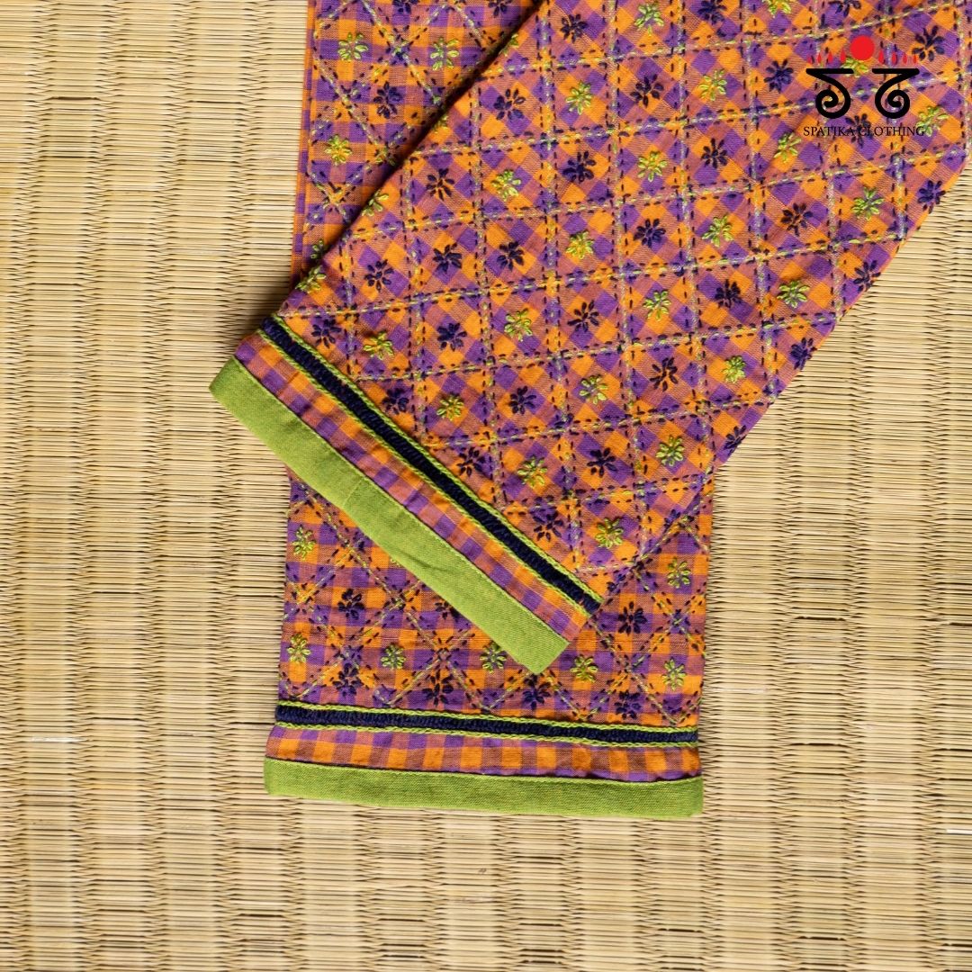 Banjara Handembroiderd Cotton Blouse Fabric