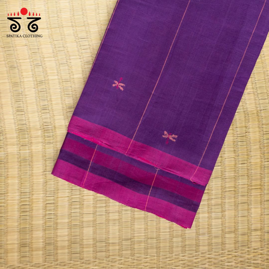 Jamdani Andhra Handwoven Cotton Saree