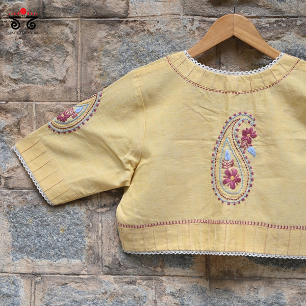 Chikan & Lace Blouse