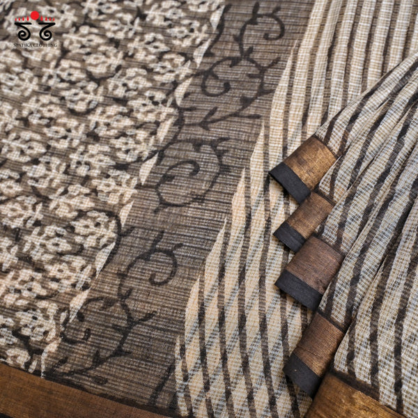 Block Printed  Kota Cotton Saree