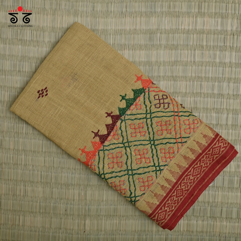 Lambani Hand - Embroidered Ponduru Blouse Fabric