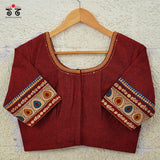 Boondh Pen Kalamkari Handembroidered  Blouse
