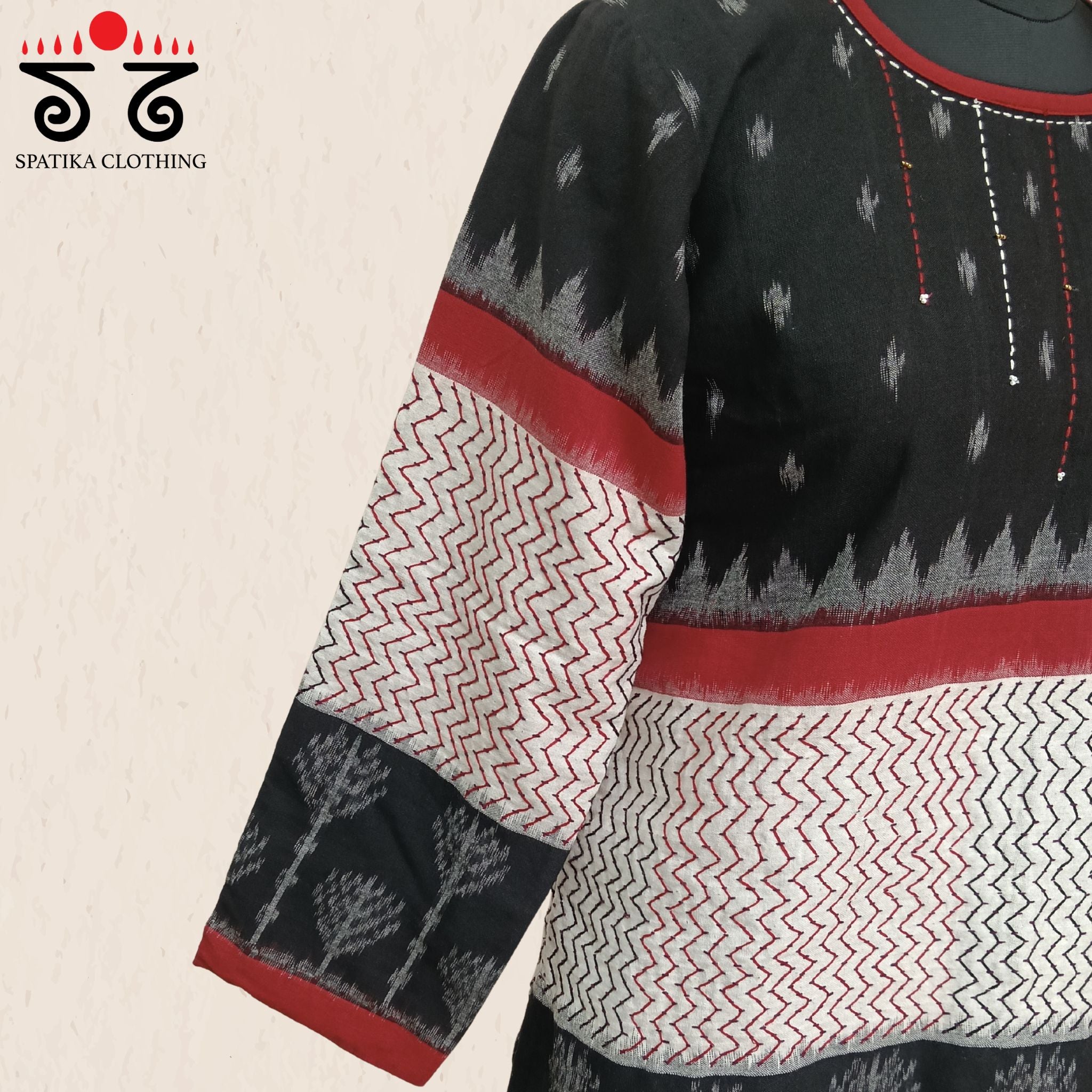 Ikat Lambani Short Kurta