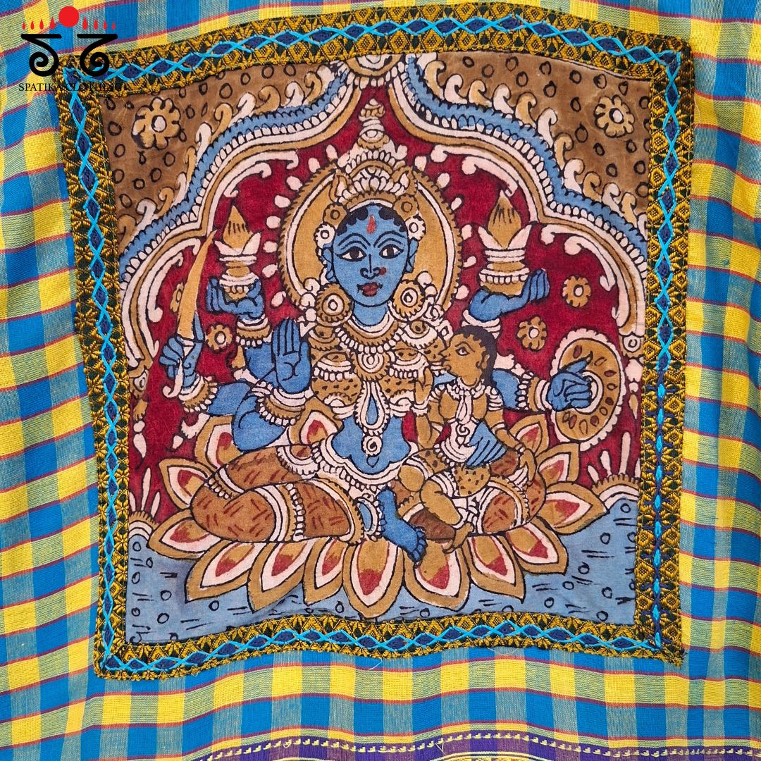 Ashta Lakshmi - Pen Kalamkari Croptop