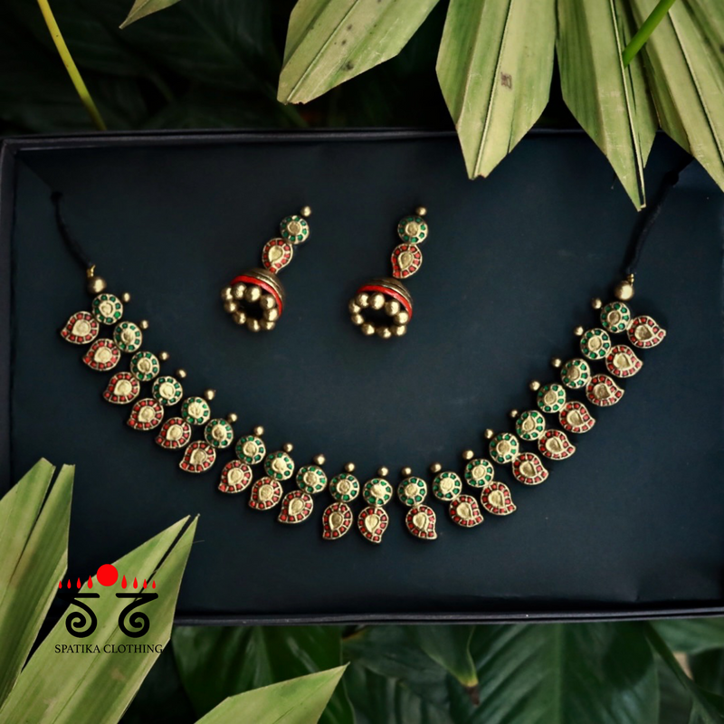 Terracotta temple jewellery deals