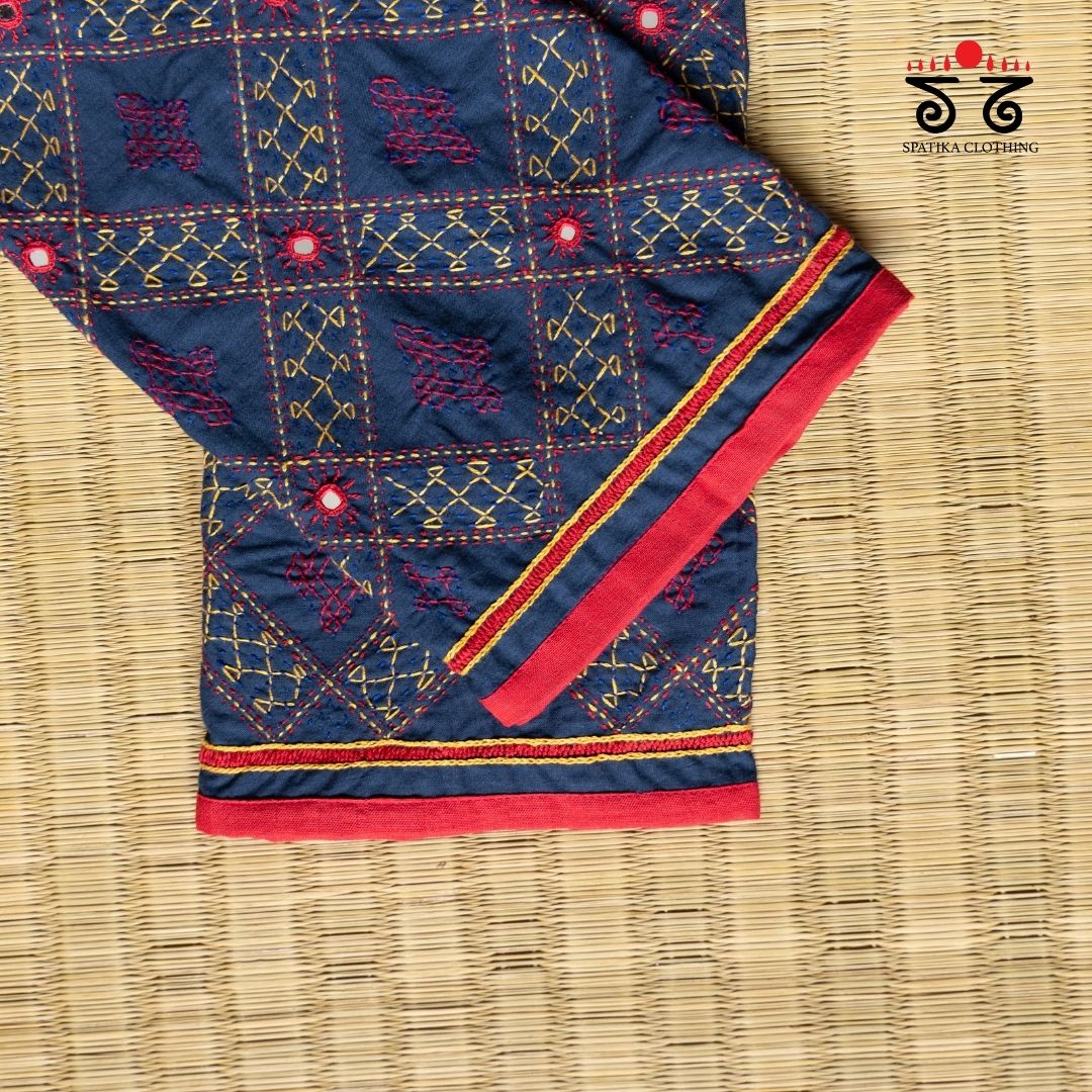 Banjara Hand Embroidered Blouse Fabric