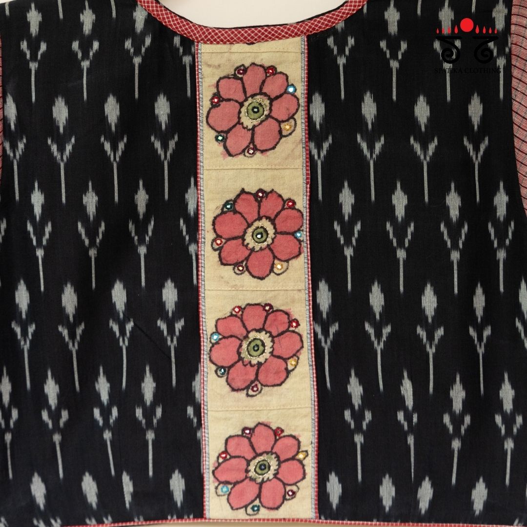 Ikat - Pen Kalamkari Handcrafted Blouse