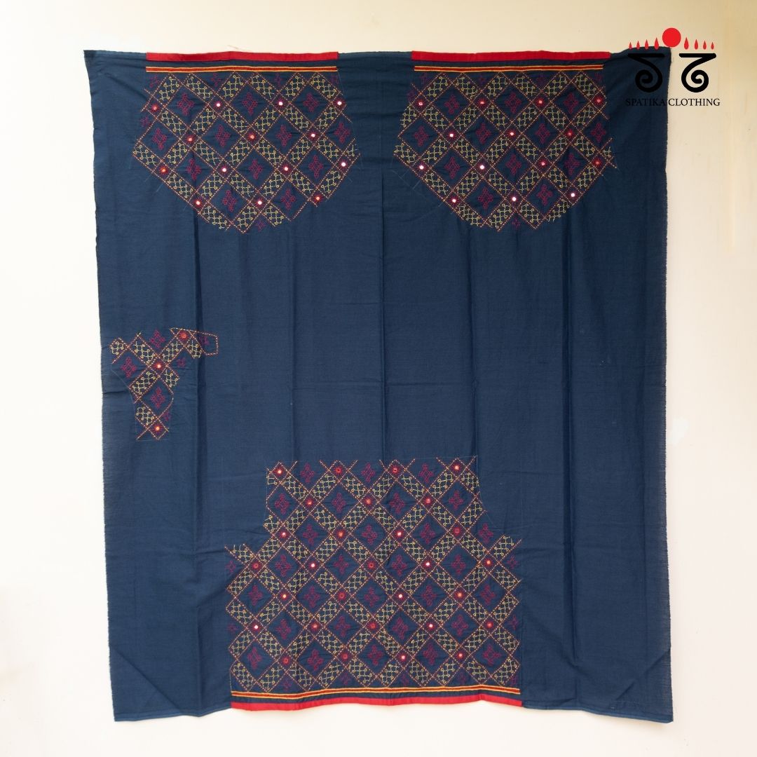 Banjara Hand Embroidered Blouse Fabric