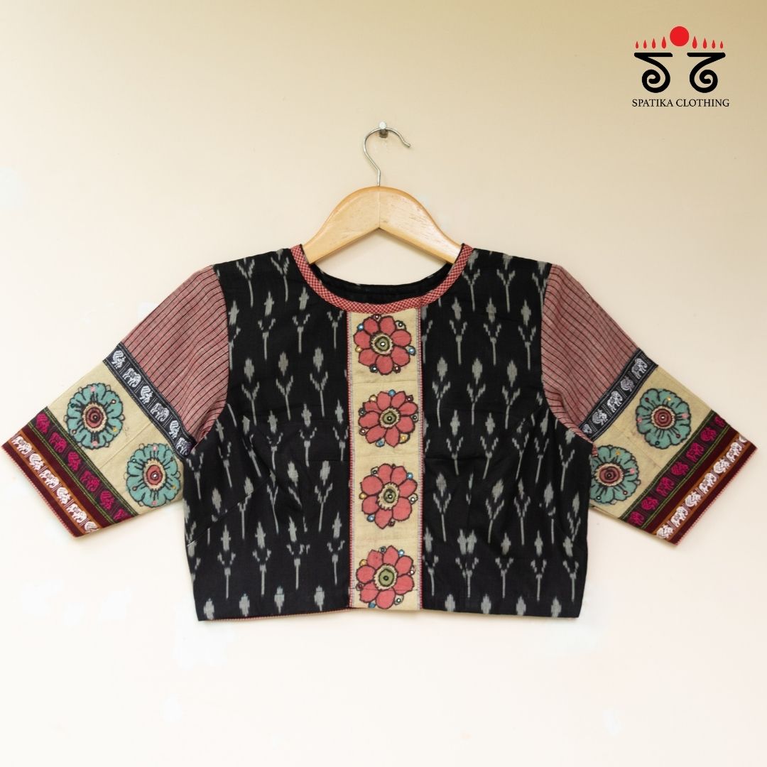 Ikat - Pen Kalamkari Handcrafted Blouse
