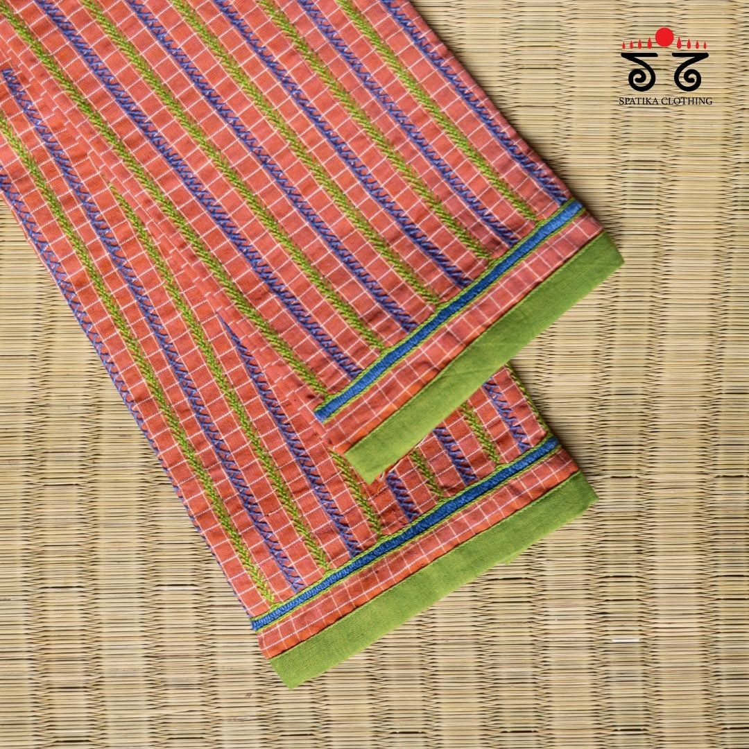 Banjara Handembroiderd Cotton Blouse Fabric