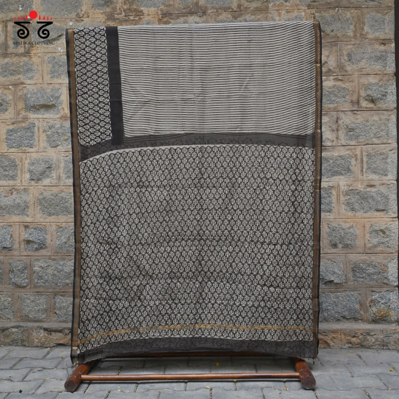 Block Printed  Kota Cotton Saree