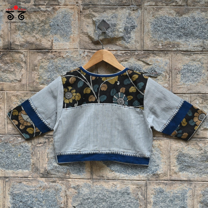 Pen Kalamkari Hand - Embroidered Blouse