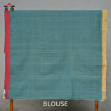 Ponduru Handspun Saree - Ganga Jamuna Border!