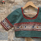 Boondh Pen Kalamkari Handembroidered  Blouse