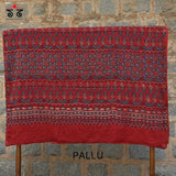 Ajrak on Mulmul Cotton Saree