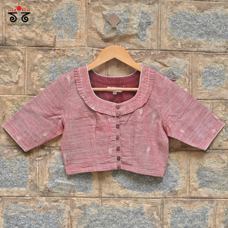 Jamdhani Frilled Blouse