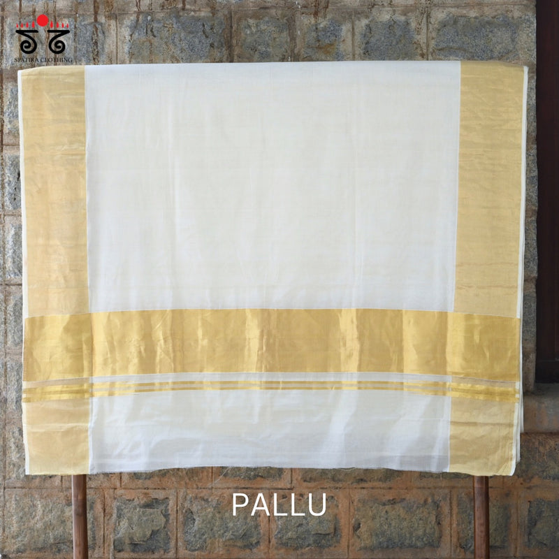 Kerala Kasavu Cotton Saree
