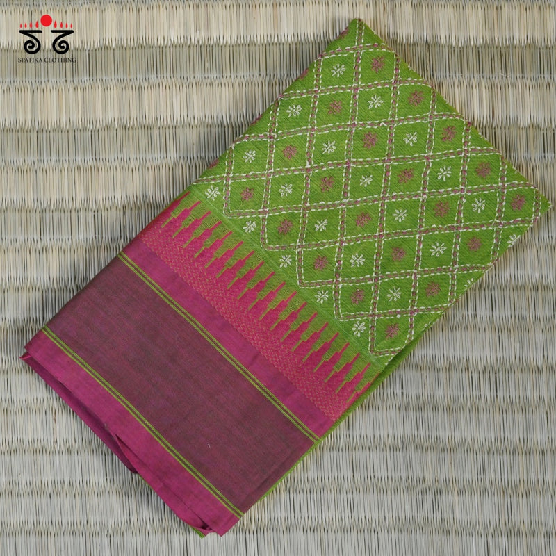 Chettinad Cotton - Banjara Hand Embroidered Blouse Fabric