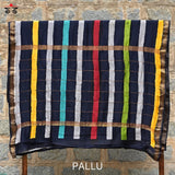 Batik on Maheshwari Silk Cotton Saree