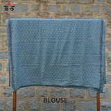 Ajrak on Mulmul Cotton Saree