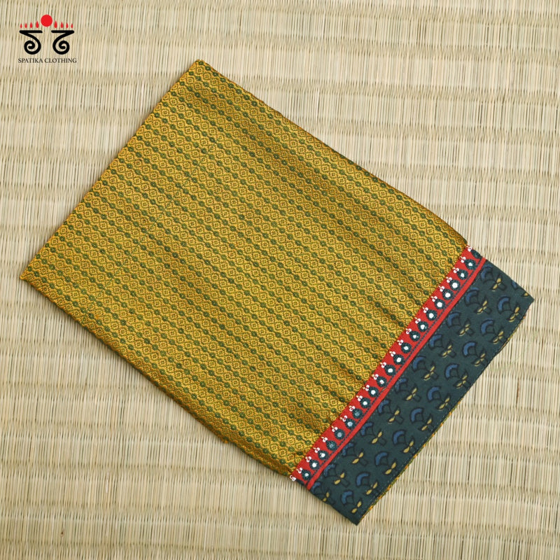 Hand- Embroidered Khun Blouse Fabric