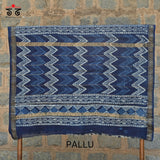 Hand block Print on Maheshwari Silk Cotton Saree