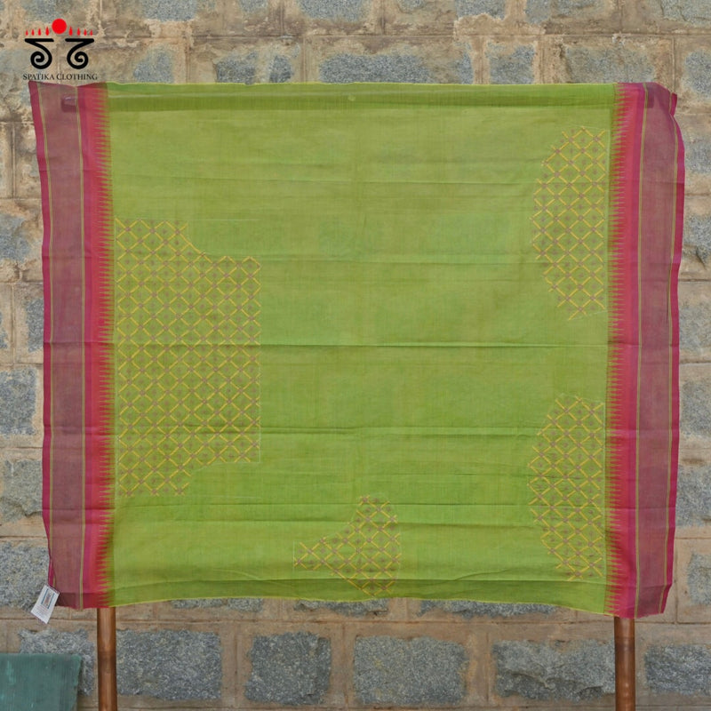 Chettinad Cotton - Banjara Hand Embroidered Blouse Fabric